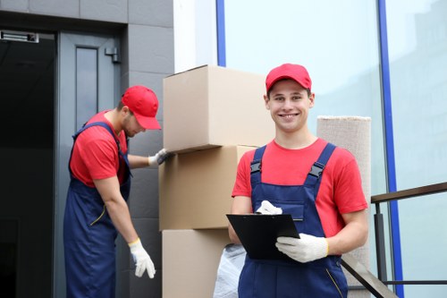 Delivery crew completing a safe and lawful move