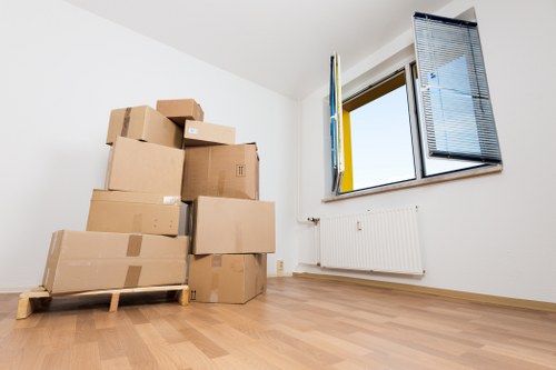 Man with van loading furniture for removal in Eltham