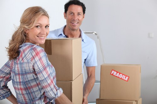 Furniture and boxes being loaded for a home move in Eltham