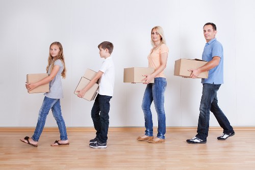 Loading furniture into a removal van for a move in Eltham