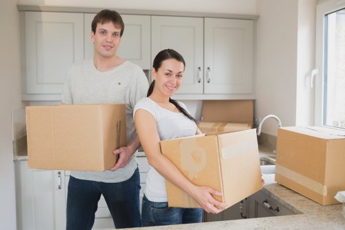 Packing boxes and preparing for removals in Eltham